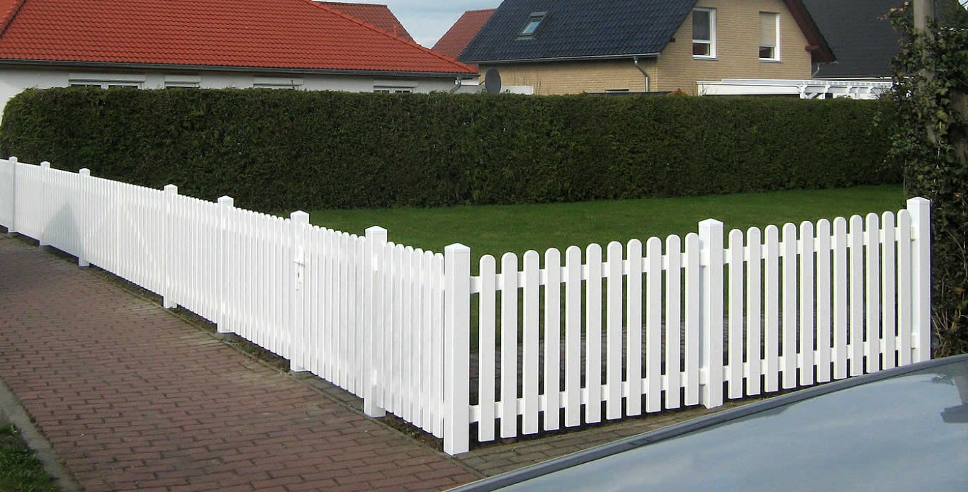 clôture de jardin en PVC