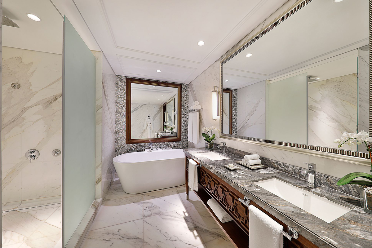 salle de bain marbre